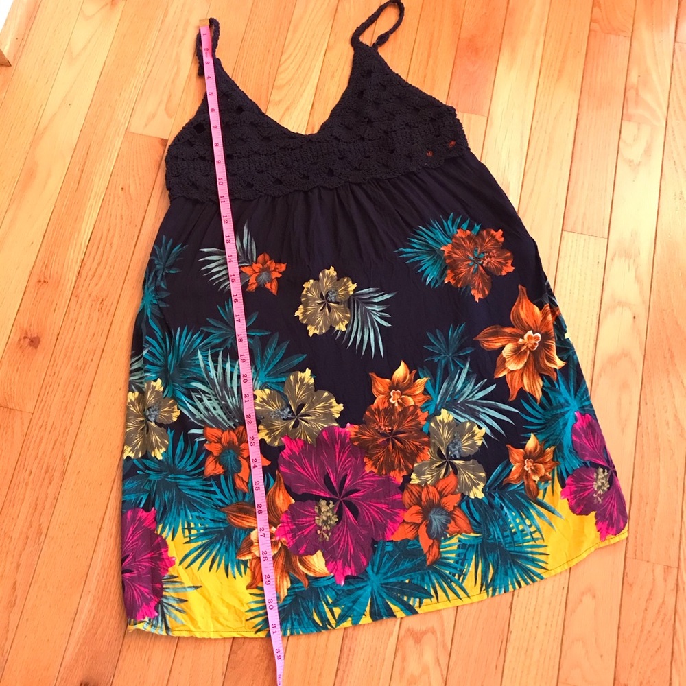 Ganji LA Navy Floral crochet-top dress - Picture 4 of 6